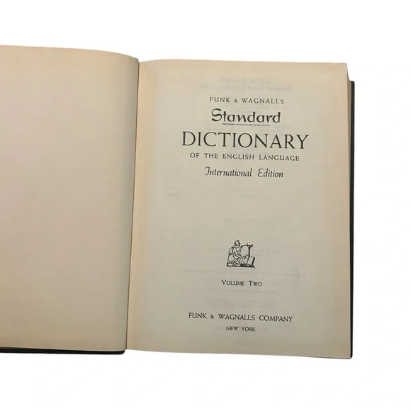 Funk & Wagnalls 1966 Vintage Dictionary Volume 2 L–Z | Hardback Book - Picture 1 of 8